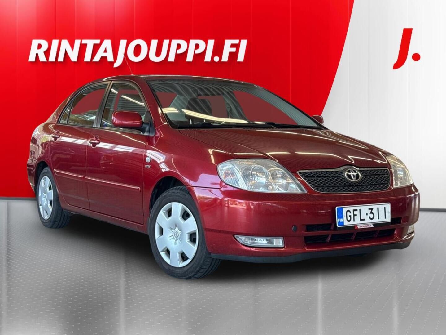 Punainen Toyota Corolla